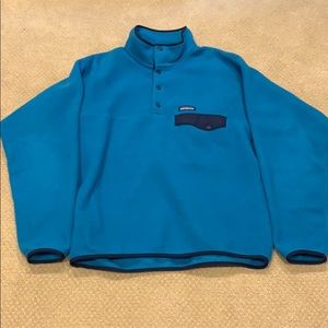 Patagonia Synchilla Snap T Pullover Light Blue